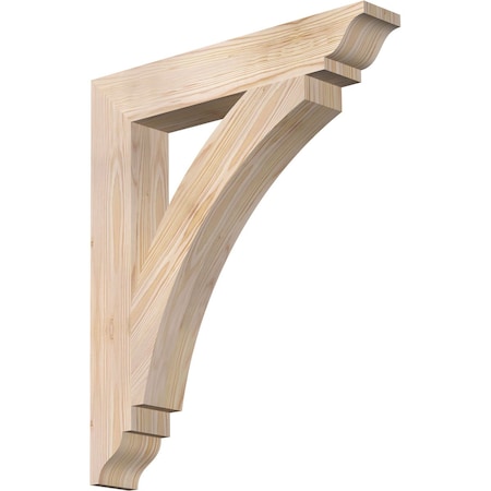Ekena Millwork Thorton Traditional Smooth Bracket, Douglas Fir, 3 1/2"W x 22"D x 26"H BKT04X22X26THR01SDF